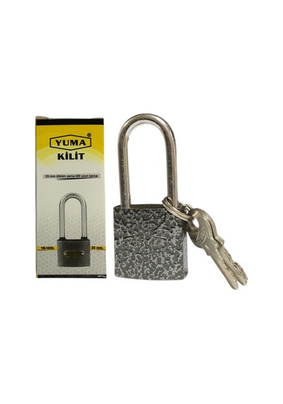 Gri Uzun Asma Kilit 25mm Ym-1025l