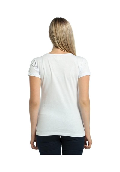 Bant Giyim - Elephant Fil Beyaz Kadın T-Shirt Tişört