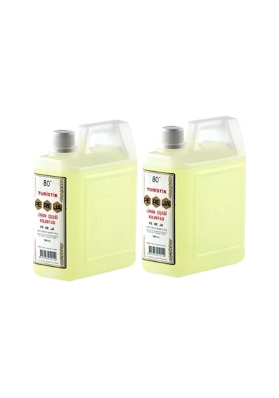 Pereja 80 Derece Turistik Limon Çiçeği Kolonyası Bidon 1 L x 2