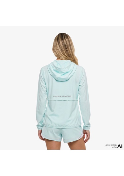 Under Armour Velociti Pro Storm Kadın Yeşil Koşu Ceket 6009542