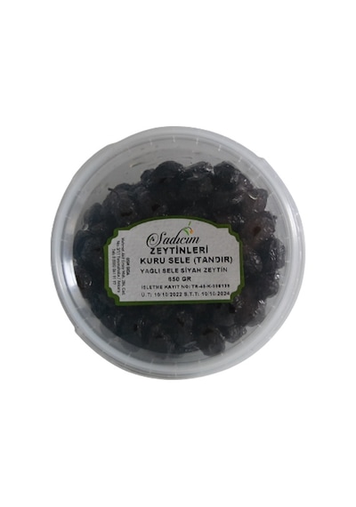 Sadıcım Kuru Sele (TUZSUZ) Siyah Zeytin TANDIR 650 GR