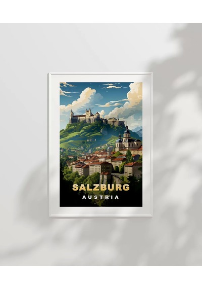 Çerçevesiz Poster Salzburg'un Zarafeti