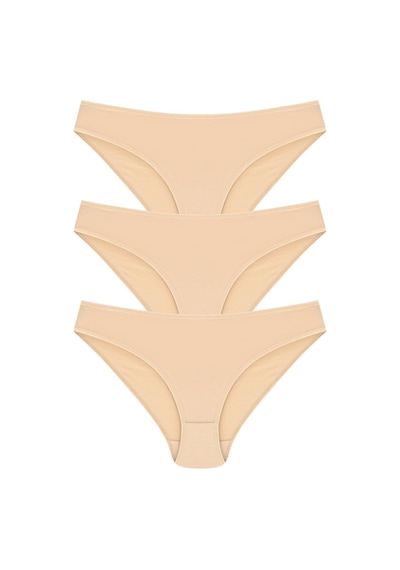 6 Adet Ten Rengi Bikini Külot Ten