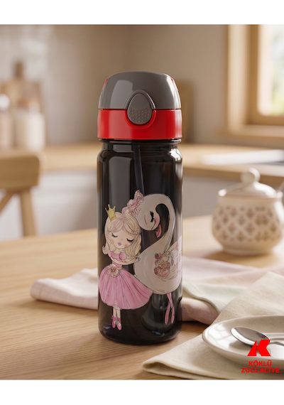 500 Ml Pipetli Su Matarası Çok Renkli