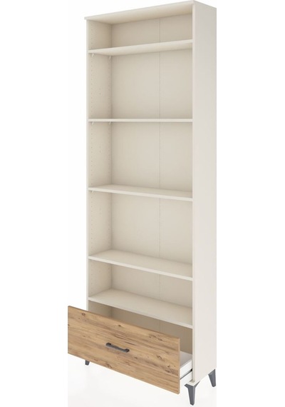 Arges Dolap 5 Raflı Tek Çekmeceli 88x30x243 Aytaşı-çam Aytaşı