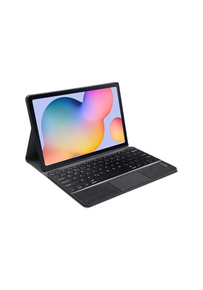 Samsung Galaxy Uyumlu  Tab S6 Lite P610 10.4 İnch Bluetooth Touchpad Klavye + Standlı Kılıf - Bkk5
