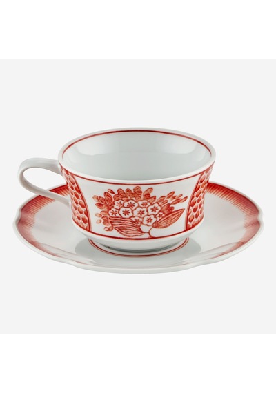 Turuncu Porselen Çay Fincanı 230 Ml