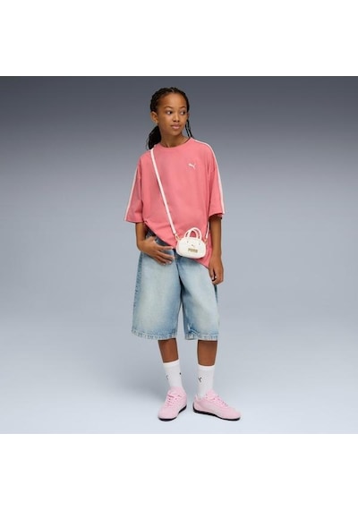 Puma Çocuk Tişört Oversized Graphic Pembe