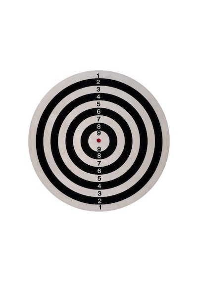 Helix Dbka-18 Dart Tahtası 18",siyah Beyaz Tek Ebat