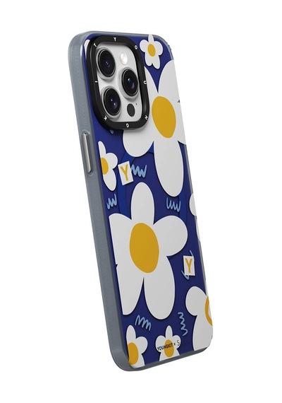 Apple Uyumlu iPhone 15 Pro Max Kılıf Magsafe Özellikli Sunshine Tasarım Youngkit Spring Breeze Seri Beyaz