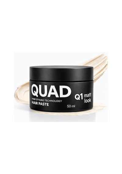 Quad Q1 Saç Pastası, Güçlü Tutuş, Mat Görünüm, Tüm Gün Kontrol, 50 Ml
