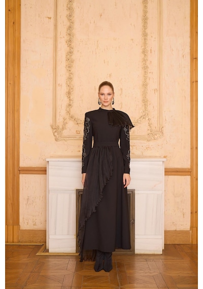 Senna Rebeca Dress Siyah Siyah