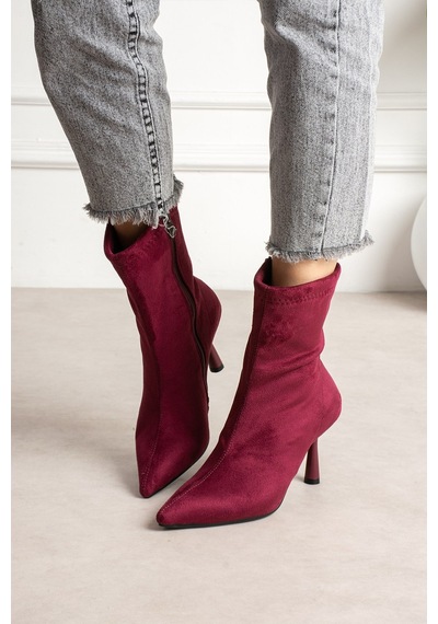 Dabab Shoes Marya Kadın Bordo Streç Lüks Süet Sivri Burun Sıcak Astarlı Fermuarlı 7 Cm İnce Topuklu Bot Bootie Dabab Shoes Marya Kadın Bordo Streç Lüks Süet Sivri Burun Sıcak Astarlı Fermuarlı 7 Cm İnce Topuklu Bot Bootie