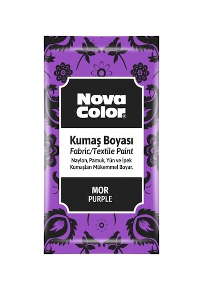 Nova Color Toz Kumaş Boyası Mor - 2 Adet Diğer