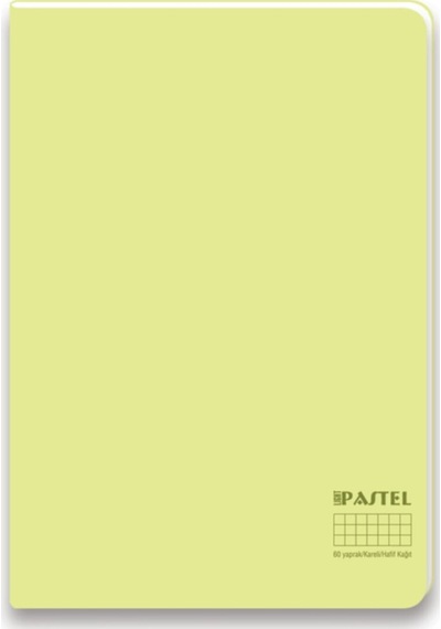 Pastel Light A4 60 Yaprak Çizgisiz Defter 6 Adet