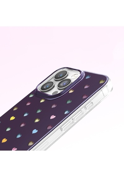 İphone 16 Pro Max Uyumlu Kılıf M-safe Şarj Özellikli Zore Paris Axen Sert Pc Kapak Mürdüm