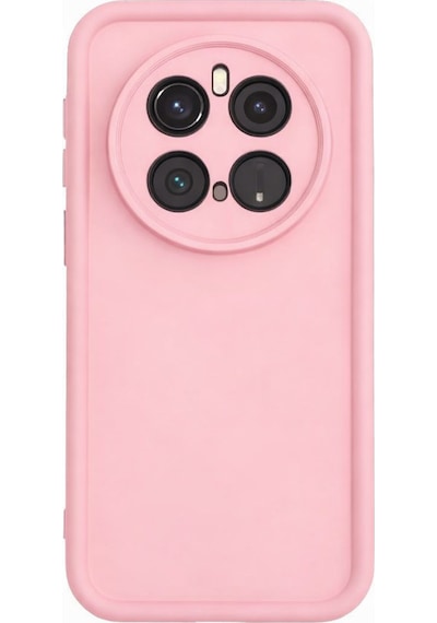Honor Magic 7 Pro Uyumlu Kamera Çıkıntılı Mat Silikon Telefon Kılıfı Pembe
