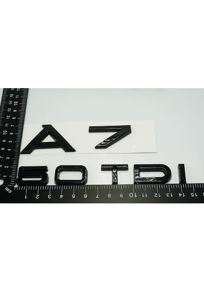 Audi A7 50 Tdi Parlak Siyah Abs 3m 3d Bagaj Yazı Logo