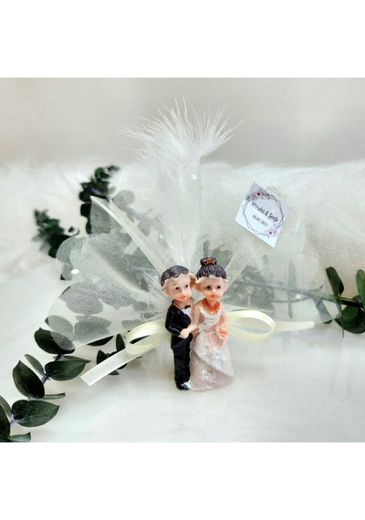Gelin Damat Biblo Nikah Hayıralık Buzbolabı Süsü 30 Adet