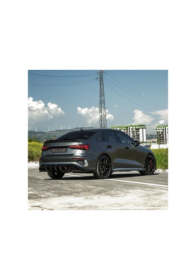 Audi A3 Sedan 2020+ Spoiler Piano Black Bagaj Üstü Spoiler Eki
