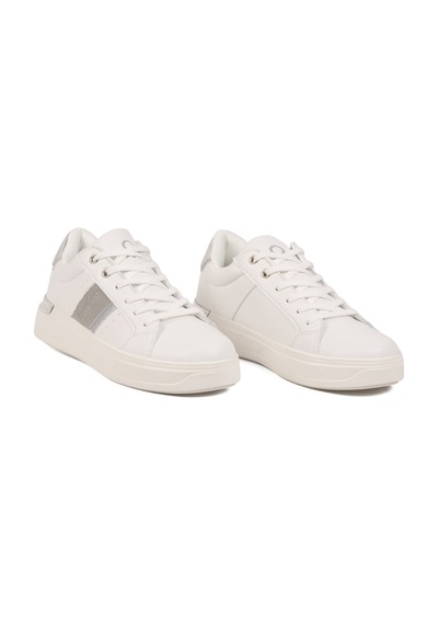 United Colors Of Benetton Bej Gümüş Bağcıklı Cilt Memory Foam Unisex Spor Ayakkabı Bnı-12074 G Bej-gümüş