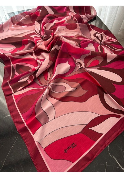 Siyane Scarf Naturel Desen Şal 01 Çok Renkli