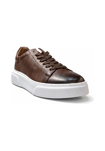 Taba-beyaz Hakiki Deri Sneaker Ayakkabı 632.2501 Taba