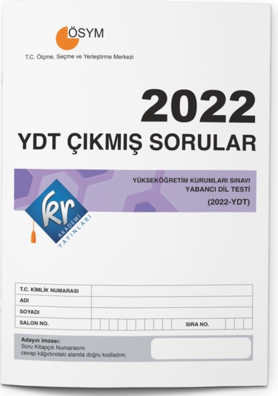 2022 Ydt Çıkmış Sorular Tıpkı Basım Kitapçığı