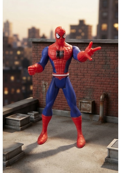 TıfılToys Örümcek Adam 30 Cm Aksiyon Figürü Gerçekçi Görünümlü Hayal Gücü Geliştirici Oyuncak Figür