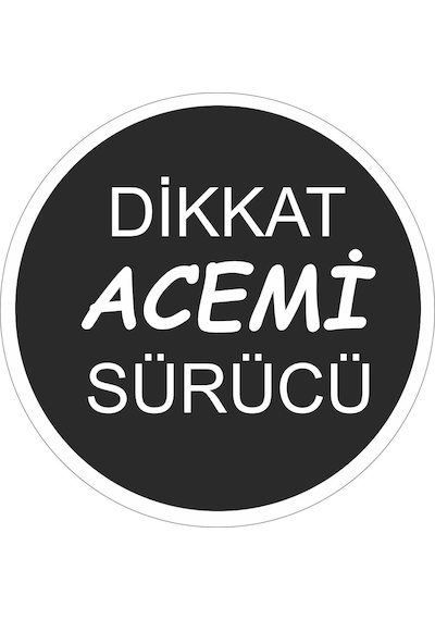 15x15 Cm Dikkat Acemi Sürücü Sticker Araç Oto Jeep Motor Uyarı Sticker Çok Renkli