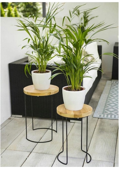 Sehpa Takımı Teak 2 Parçalı Kahverengi
