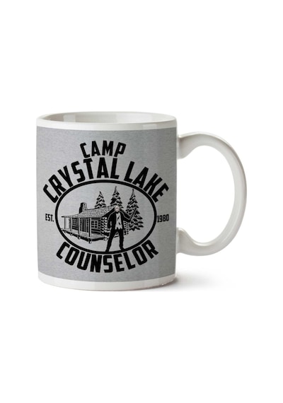 Camp Crystal Lake Counselor İki Tarafı Baskılı Kupa Bardak