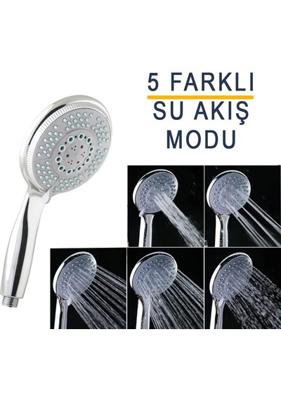 5 Fonksiyonlu Büyük Başlı El Duşu Duş Başlığı - Farklı Püskürtme Modları - Yüksek Kaliteli Abs Krom Sku: Smg8690010182654 Diğer 5 Fonksiyonlu Büyük Başlı El Duşu Duş Başlığı - Farklı Püskürtme Modları - Yüksek Kaliteli Abs Krom Sku: Smg8690010182654 Diğer