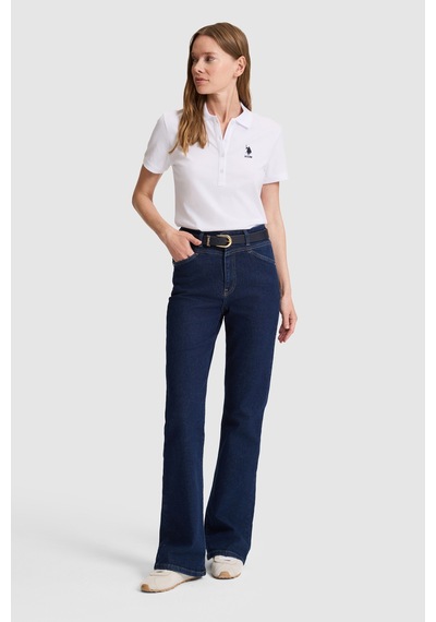 U.s. Polo Assn. Kadın Beyaz Tişört Basic 50326475-vr013