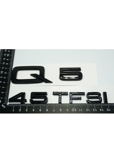 Audi Q5 45 TFSi Parlak Siyah ABS 3M 3D Bagaj Yazı Logo Ür