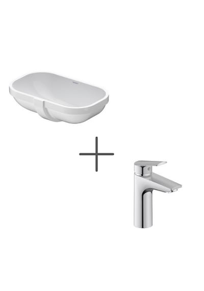 Duravit D-code 49 Cm Tezgahaltı Lavabo Ve No.1 Lavabo Bataryası