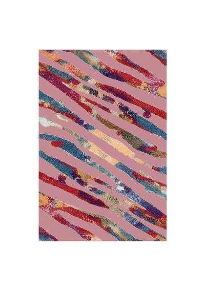 Kartela Halı Aira Halı Kaymaz Taban Makinede Yıkanabilir Halı Gül Kurusu - 60 X 90 Cm