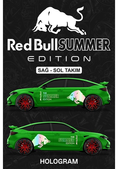 Red Bull Summer Edıtıon Sticker - Yan Gövde Kaplama Seti Hologram - 864812515