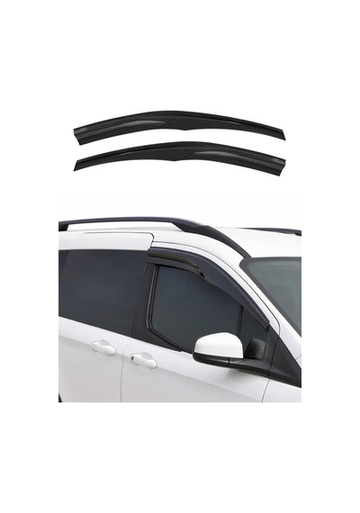 Ford Tourneo Courier 2014-2023 Uyumlu Araca Özel Sport Style Akrilik Cam Rüzgarlığı Koyu 2 Parça