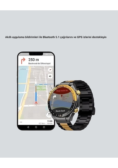 Amoled Akıllı Saat Ip67 Su Geçirmez 3 Bileklikli Sağlık Takipli
