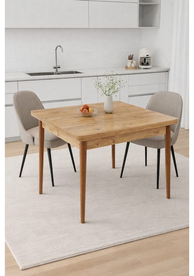 Renlife 70x70 Küçük Yemek Masası Ahşap Ayaklı Kompakt Mutfak Masası 2 Kişilik Minimal Masa Aris Gri Çam Renlife 70x70 Küçük Yemek Masası Ahşap Ayaklı Kompakt Mutfak Masası 2 Kişilik Minimal Masa Aris Gri Çam