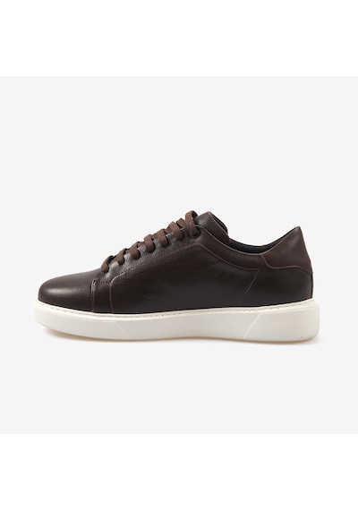Mocassini Hakiki Deri Erkek Spor & Sneaker Ayakkabı S4 Kahve