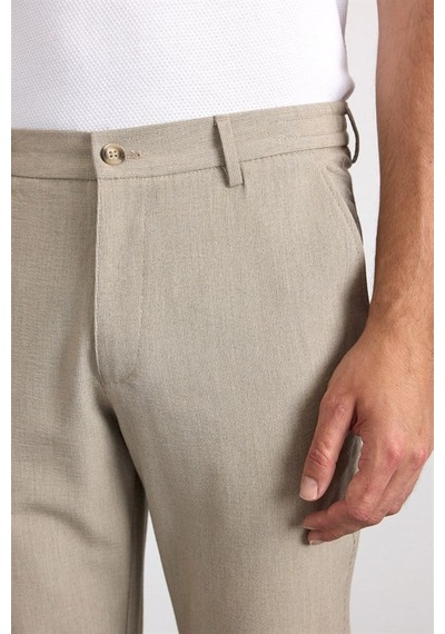 Süvari Bej Slim Düz Jogger Pantolon Spn2020500003-bj3