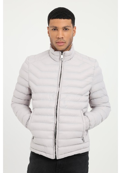 Dufy Taş Kapitone Slim Fit Erkek Mont-25287 Taş