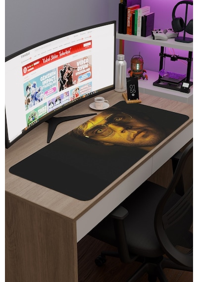 Dahmer V1 90x40 Xxl Gaming Kauçuk Kaymaz Taban Mouse Pad Fare Altlığı