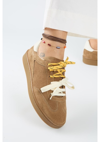 Manijero Krahe Barbella 2 Kadın Hakiki Deri Üç Ayrı Alternatif Bağcıklı Kum-ekru Sneakers Manijero Krahe Barbella 2 Kadın Hakiki Deri Üç Ayrı Alternatif Bağcıklı Kum-ekru Sneakers