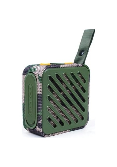 Taşınabilir Bluetooth V5.2 Kablosuz Hoparlör Hi-fi Güçlü Ses Tf Kart Usb Aux Destekli Type-c Şarjlı 1200mah Mini Speaker, Sk-682 Yeşil