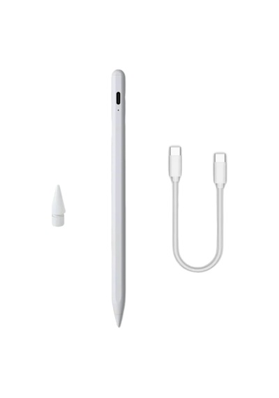 Piili Khd - 1012 Kablosuz Manyetik Apple Uyumlu iPad Smart Pen Beyaz