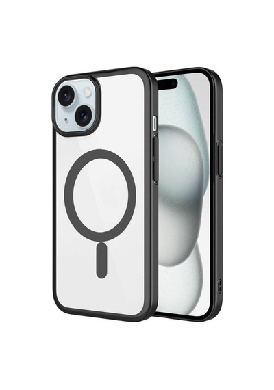 Nihcase Apple Uyumlu iPhone 15 Plus Kılıf Wireless Şarj Özellikli Sert Pc Mat Riksos M-safe Kapak