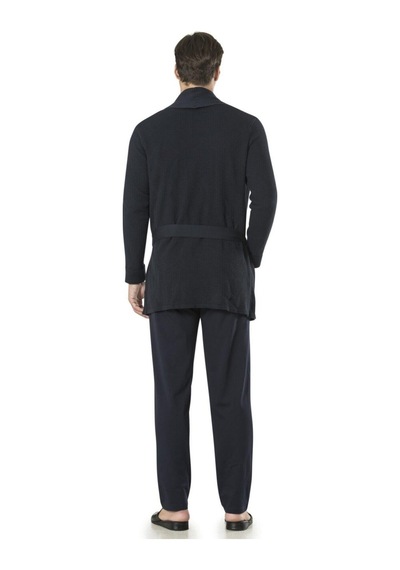 Pierre Cardin 5595 5'li Röpteşambır Pijama Seti Lacivert